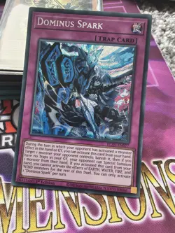 Yu-Gi-Oh Dominus Spark Secret Rare 1st Edition BLZD-EN077 - Image 1