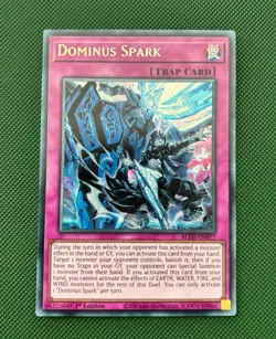 Yu-Gi-Oh! Dominus Spark BLZD-EN077 Secret Rare 1st Edition Blazing Dominion NM - Image 1