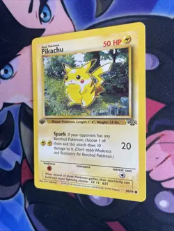 1999 Pokemon PIKACHU Jungle Set 1ST EDITION Common NON HOLO Card 60/64 WotC NM - Image 3