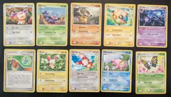 Pokemon Mixed Vintage/Mid-Era Lot Of 10 Cards, Platinum, Diamond, Pearl - Image 1