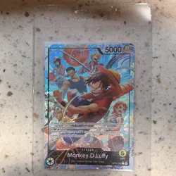 Bandai One Piece Card Game Monkey D. Luffy Leader OP15-098 Alt Art - Image 1