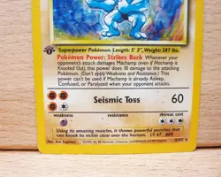 Machamp 1st Edition Pokemon Card 8/102 Base Set Rare Holo WOTC 1999 HP - Image 3