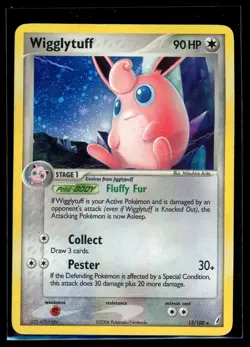 2006 EX - Crystal Guardians Wigglytuff #13 Holo Rare Pokemon Card - Image 1