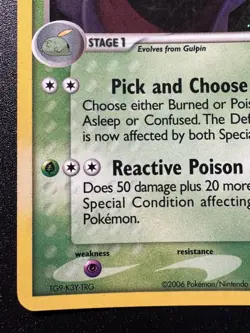 Swalot 11/100 EX Crystal Guardians Pokemon Card Holo Foil Rare MP - Image 5