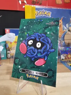 Tangela #114 - Pokemon 2024 Card Database 1 Cracked Ice Holo US Seller - Image 3