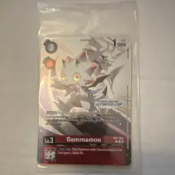 Digimon Card Game Gammamon RB1-005 Ultimate Cup Holo Digimon Card (top 16) - Image 1