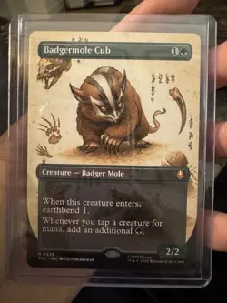Badgermole Cub (Borderless) - Avatar: The Last Airbender - Regular NM - MTG - Image 1