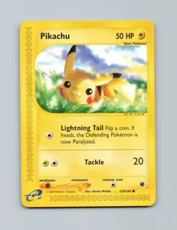Pikachu 124/165 Common Expedition Base Set Pokemon Lightly Played - Image 1