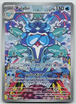 Pokemon Palafin 200/197 Obsidian Flames Illustration Rare Holo NM - Image 1