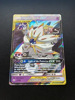 Pokemon: Solgaleo & Lunala GX TAG TEAM 75/236 Ultra Rare Unified Minds - Image 2
