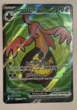 Pokemon TCG Gourgeist ex 102/086 Me04: Chaos Rising Holo - Image 1