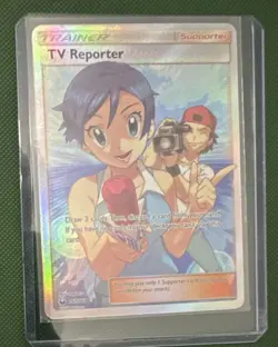 Pokemon Company TV Reporter 167/168 Celestial Storm Ultra Rare Full Art Holo - Image 2