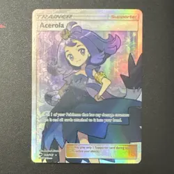 Pokemon Company Acerola 142/147 Sm-Burning Shadows Ultra Rare Full Art Holo - Image 1