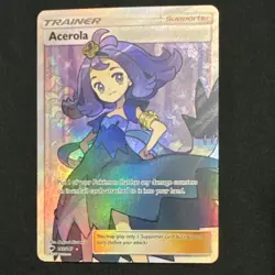Pokemon Company Acerola 142/147 Sm-Burning Shadows Ultra Rare Full Art Holo - Image 3