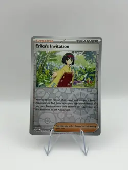 Erika's Invitation 160/165 Uncommon 151 Pokemon Reverse Holo Near Mint - Image 1