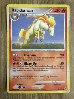 Pokemon TCG Rapidash Diamond & Pearl 59/130 Regular Uncommon DMG #2 - Image 1