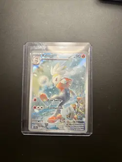 Raboot Stellar Crown Holo Illustration Rare Pokemon TCG Sv07 Near Mint Condition - Image 1