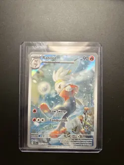Raboot Stellar Crown Holo Illustration Rare Pokemon TCG Sv07 Near Mint Condition - Image 2