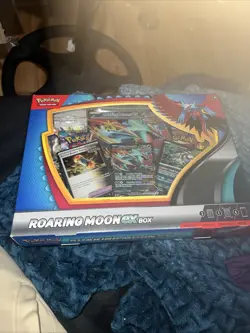 Pokemon TCG Roaring Moon ex Box. 4 Booster Packs, Foil Promo Cards. Sealed - Image 1