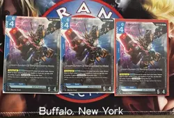 X3 Gundam Card Game Unicorn Gundam 02 Banshee (Destroy Mode) GD01-003 LR X3 - Image 1