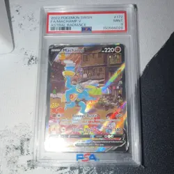 Pokemon Astral Radiance Machamp V 172/189 Alternate Full Art Holo EN PSA 9 - Image 1