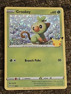 McDonald's Grookey Holo Pokemon 25th Anniversary Celebrations 8/25 - Image 1