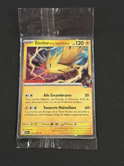 FRENCH Pokemon Team Rockets Electhor GameStop Promo - Sealed Zapdos Rare 070/182 - Image 1