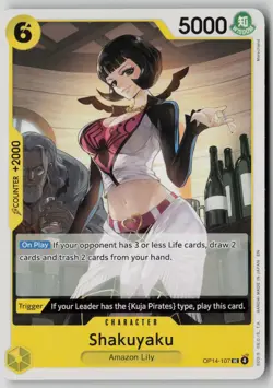 Shakuyaku OP14-107 One Piece The Azure Sea's Seven Uncommon Near Mint - Image 1