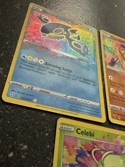 Pokemon TCG 3 Card Holo Lot Celebi/Kyogre/Zamazenta Rare NM - Image 3