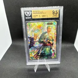 Roronoa Zoro PRB02-006 SP BGS 9.5 Gem Mint OP14 Bubble Zoro - Image 1