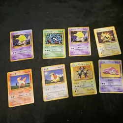 8 Set No Rarity Base Set Japanese Pokemon Card Japanese Rare magneton + - Image 1