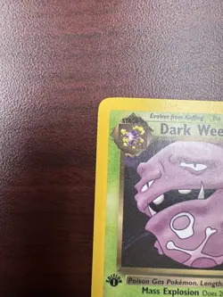 Dark Weezing Team Rocket 31/82 1st Edition Pokemon Card - LP+ - Image 3