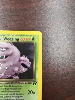 Dark Weezing Team Rocket 31/82 1st Edition Pokemon Card - LP+ - Image 4