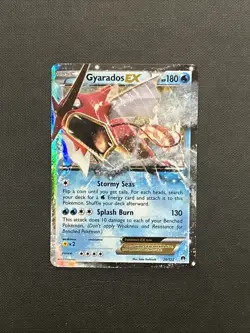 Pokemon TCG XY Breakpoint Gyarados EX Ultra Rare Holo Card 26/122 - Image 1