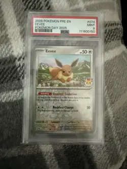 Eevee - (Pokemon Day 2025) (Reverse Cosmos Holo) 074/131 Miscellaneous Cards... - Image 1