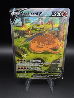Charizard V SWSH260 Sword & Shield Full Art Black Star Promo Pokemon Card NM - Image 1