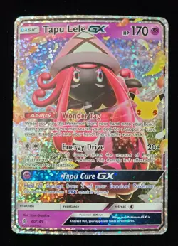 Pokemon- Tapu Lele GX 60/145- Ultra Rare Card- Celebrations: Classic Collection - Image 1