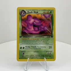 Dark Muk 41/82 Team Rocket, 1st Edition Pokemon Card Stage 1 Regular Finish - Image 1