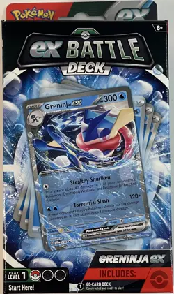 Nintendo Pokemon TCG Greninja ex Battle Deck Factory Sealed Box 60 Card Deck - Image 1