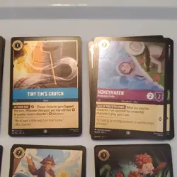 Disney Lorcana 76 card lot. ALL cold foils. Mixed rarities. Near mint condition. - Image 3