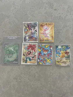 Pokemon Card Lot NEAR MINT - Over 250 cards - All Sleeved - Image 1