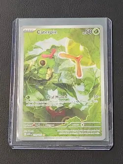 Pokemon Caterpie 172/165 Scarlet & Violet 151 Holo Illustration Rare Card - Image 3