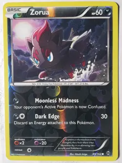 REVERSE HOLO Zorua 89/162 VLP - XY Breakthrough Pokemon Card - Hitoshi Ariga Art - Image 1