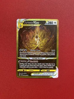 Arceus VSTAR Secret GG70/GG70 Crown Zenith Galarian Pokemon Card TCG Gold - Image 1