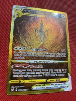 Arceus VSTAR Secret GG70/GG70 Crown Zenith Galarian Pokemon Card TCG Gold - Image 3