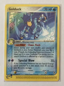 Golduck 17/100 - EX Sandstorm E-Card- Rare 2003 Vintage - Pokemon Card - NM - 1¢ - Image 1