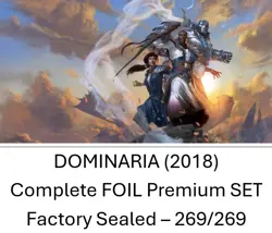 Dominaria 2018 PREMIUM Complete FOIL Set Factory Sealed Magic the Gathering MTG - Image 1