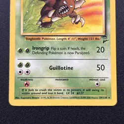 Pinsir 29/130 Base Set 2 Regular Non-Holo WOTC Pokemon Card Near Mint NM - Image 3