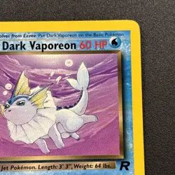 Dark Vaporeon 45/82 Team Rocket Non-Holo 2000 Wizards Pokemon Card Near Mint NM - Image 4