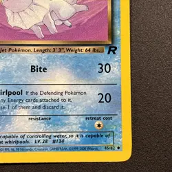 Dark Vaporeon 45/82 Team Rocket Non-Holo 2000 Wizards Pokemon Card Near Mint NM - Image 5